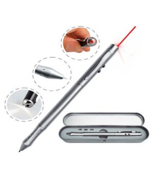 Metal-laser-dimerch Lapicero metálico con puntero laser