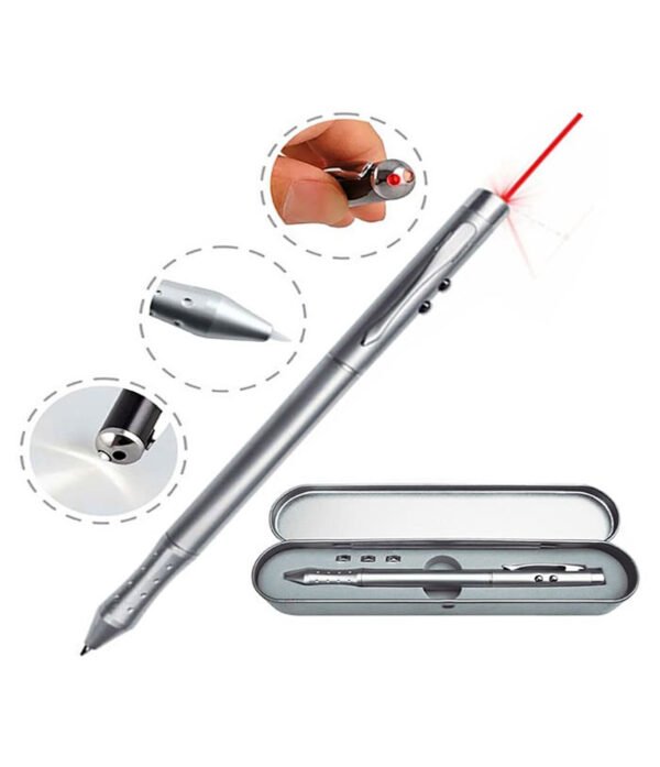 Lapicero metálico con puntero laser